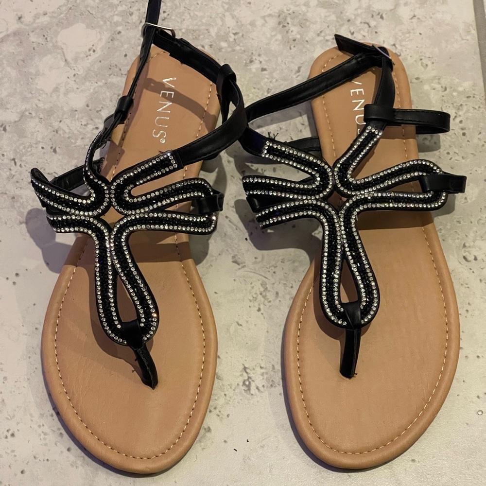 NWOT Venus Rhinestone Sandals